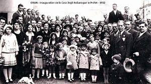 Oran - Inauguration de la Casa Degli Italiani par le Prefet - 1932